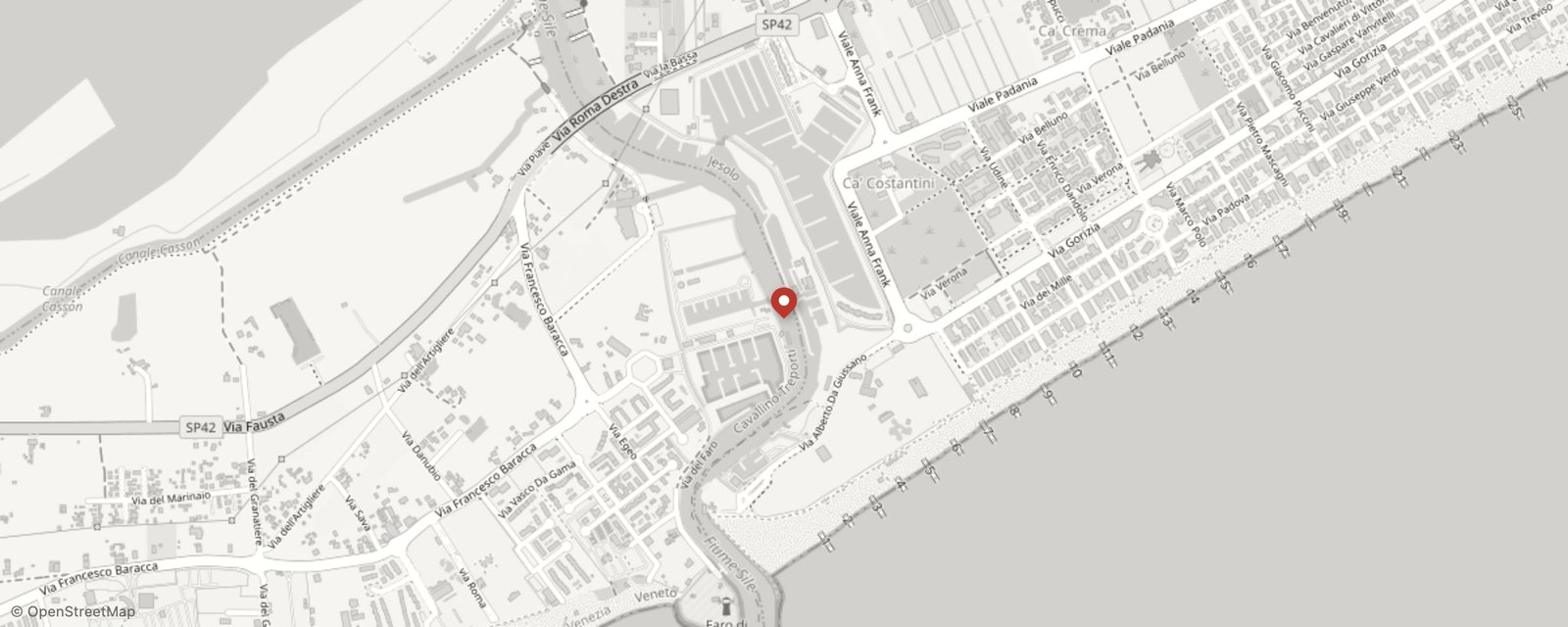 Mappa: Via Altinate, 39, 30016 Lido di Jesolo